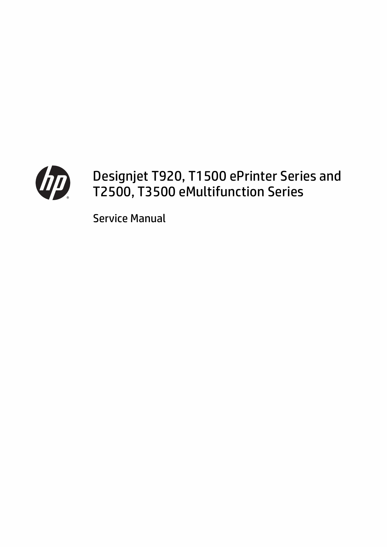 HP DesignJet T920 T1500 T2500 T3500 Parts and Service Manual PDF download-1